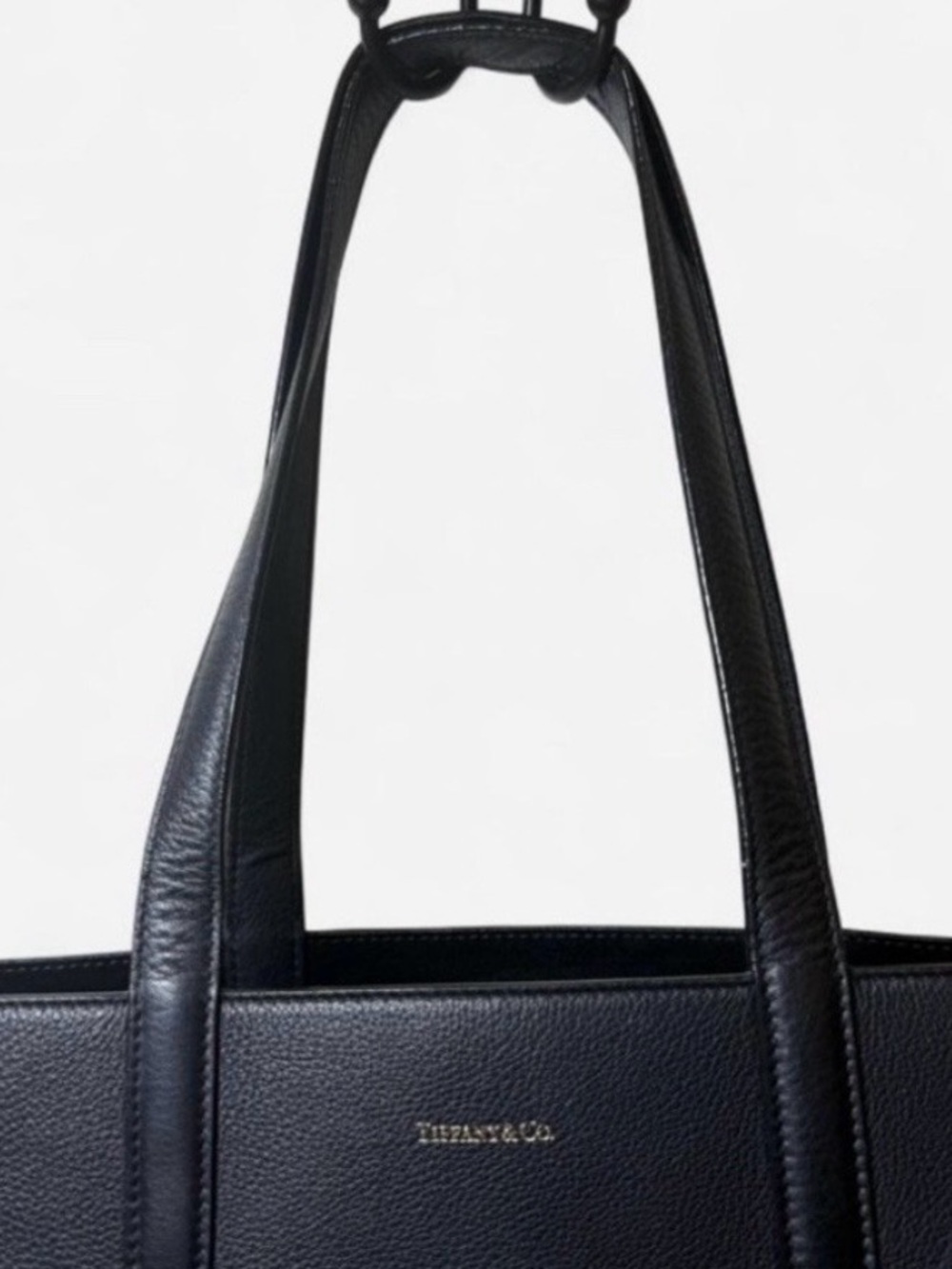 Authentic Tiffany & Co. Reversible Tote Leather Bag with dual straps
